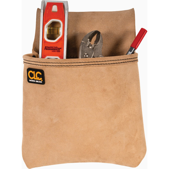 CLC Single Pocket Suede Leather Nail & Tool Bag 444X 323082