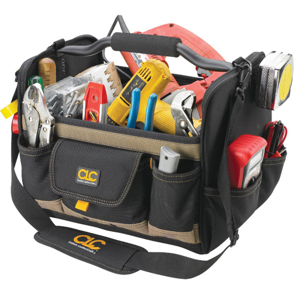 CLC 14 In. 21-Pocket Open Top Soft Sided Tool Tote 1578