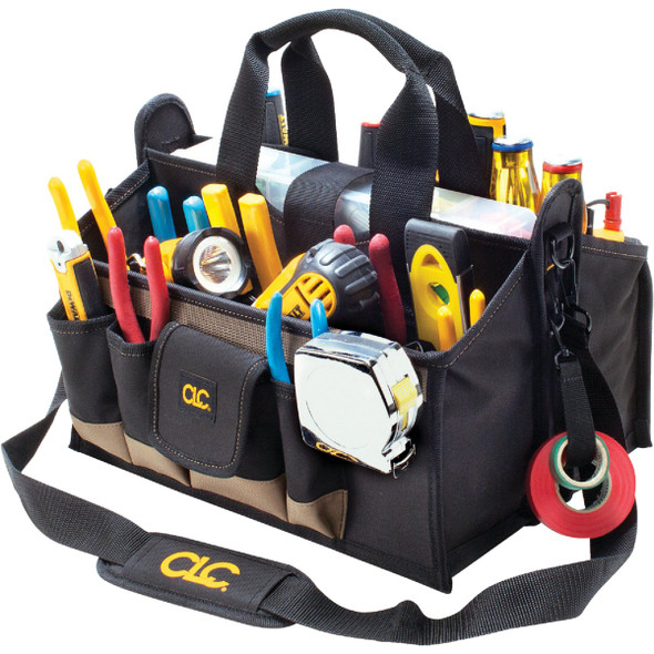 CLC 17-Pocket 16 In. Center Tray Tool Bag 1529