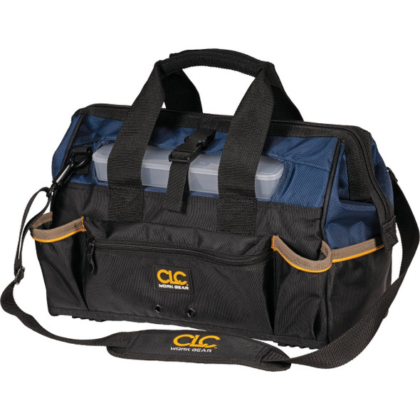 CLC 25-Pocket 16 In. Tool Bag with Top Side Tray 1534