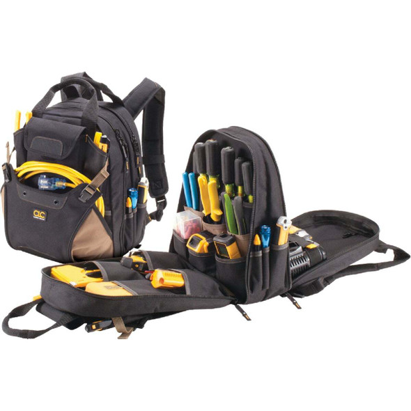 CLC 44-Pocket 16 In. Deluxe Backpack Tool Bag 1134