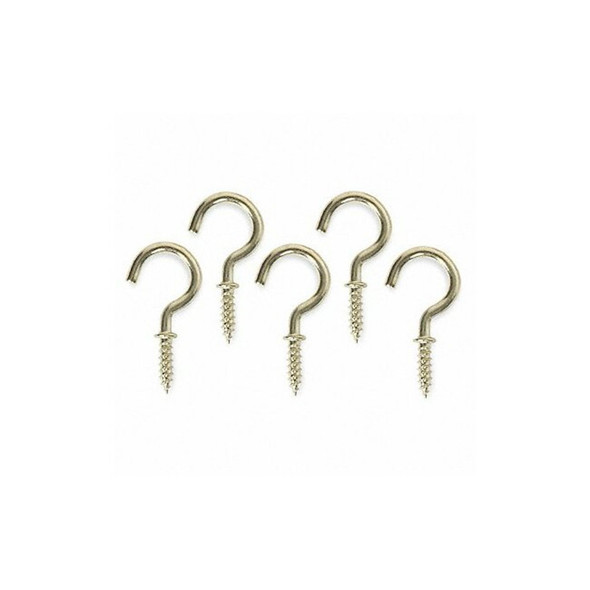 Manufacturer Varies Cup,Type Hook,Brass,Length 3/4 In,PK20 1WBH9