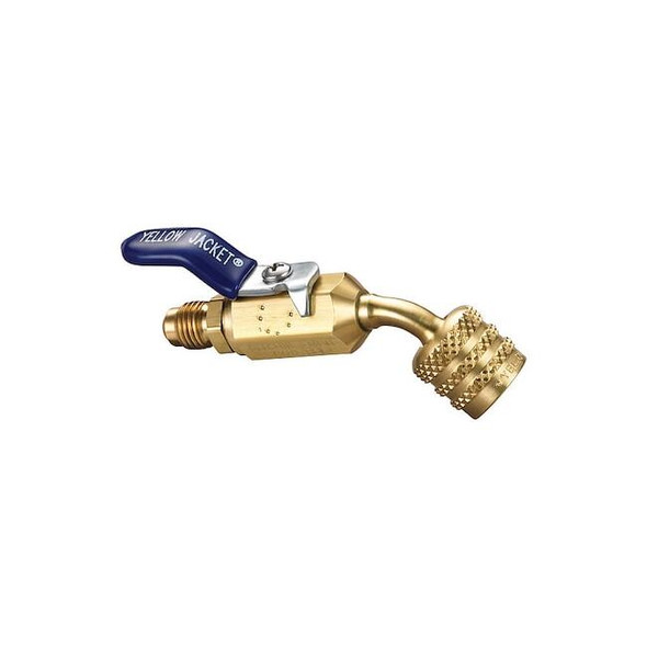 Yellow Jacket Adapter,4" Overall L.,Brass,1/4" Input 93867