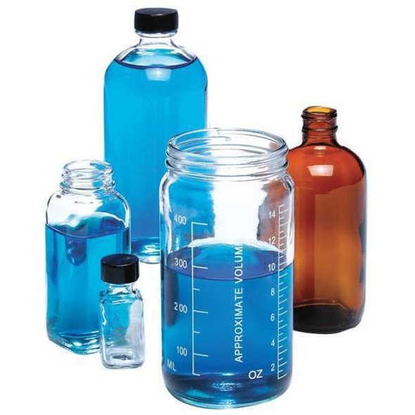 Kimble Chase Sampling Bottle,SL Glass,62mm H,PK48 5611220V-26