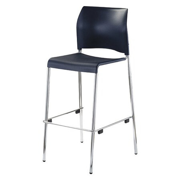 National Public Seating Cafe Bar Stool,Plastic Seat,Black 8810B-11-10