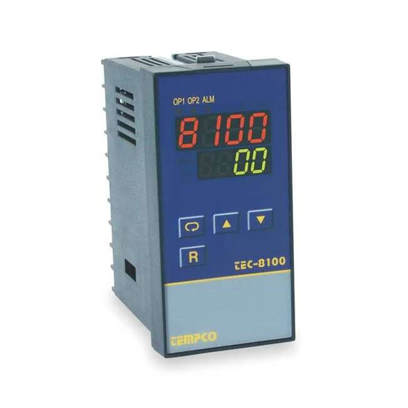 Tempco Temp Controller, Prog, 90-250V, Relay2A TEC34025