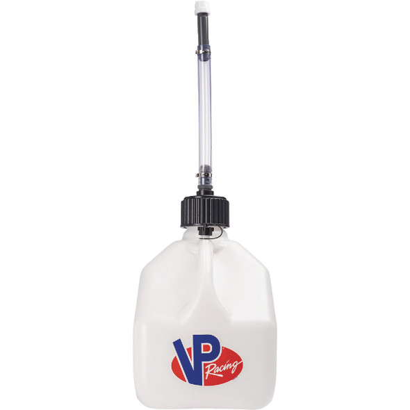 VP Racing 3 Gal. Motorsport Utility Jug with Hose, White 4173-CA