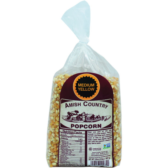 Amish Country Popcorn 2 Lb. Med. Yellow Popcorn 40032 W MY 8/2