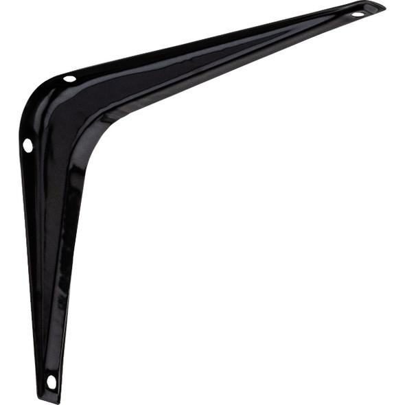 National Hardware 5 In. D. x 6 In. H. Black Steel Shelf Bracket N218-911