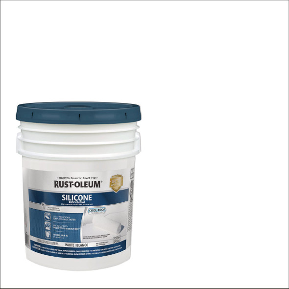 Rust-Oleum 985 Silicone 5 Gal. Roof Coating, White 363840