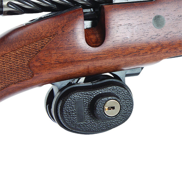 Allen 15415 Trigger Lock Open With Key Black Steel Firearm Fit 122537