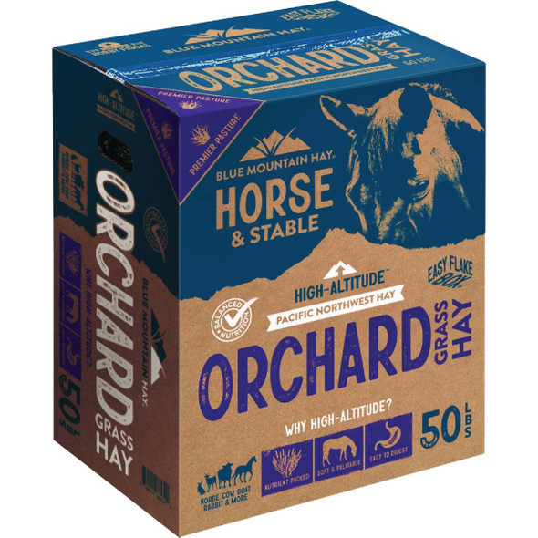 Blue Mountain Hay High Altitude 50 Lb. Orchard Grass Hay OGB-50LB