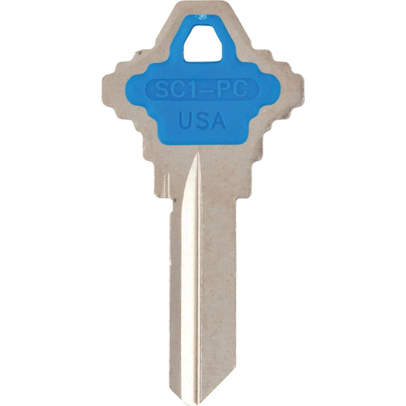 ILCO Schlage Design Decorative House Key, SC1-Blue (5-Pack) IAK00002492