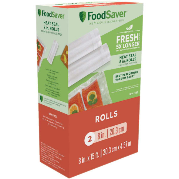 FoodSaver 8 In. x 15 Ft. Vacuum Seal Roll (2-Pack) 2185571