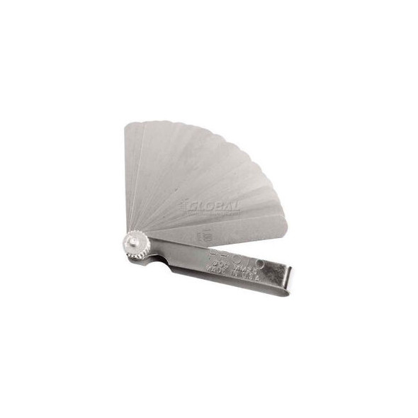 Proto J00MM25 25 Blade Metric Feeler Gauge Set 1/2"" x 3-5/16"" Blades