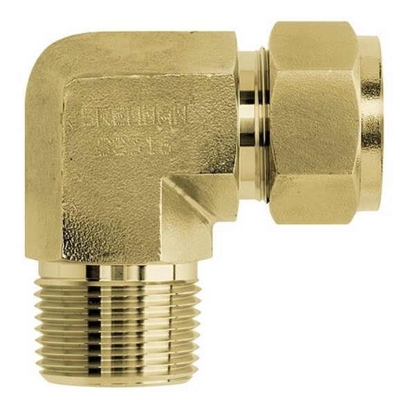 Brennan Industries Compression Elbow,Brass,C3770 N2501-06-06-B Brennan Industries Compression Elbow,Brass,C3770 N2501-06-06-B