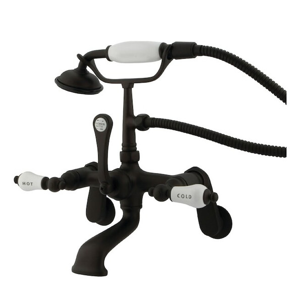 Wall-Mount Clawfoot Tub Faucet, Oil Rubbed Bronze, Tub Wall Mount