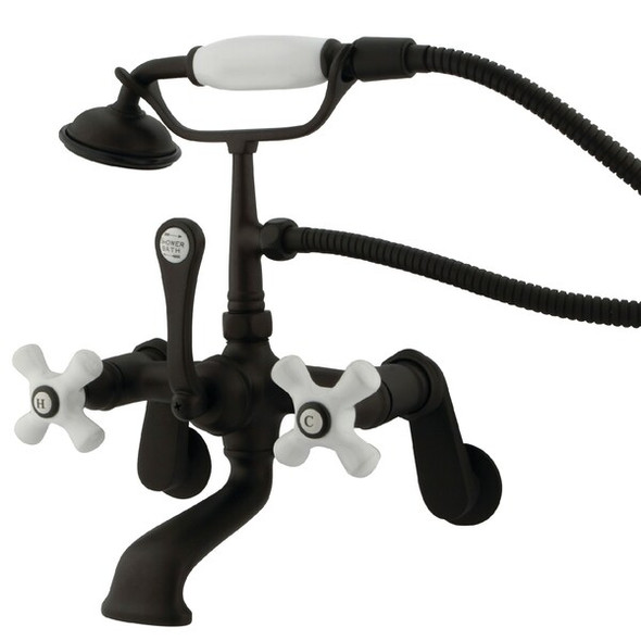 Wall-Mount Clawfoot Tub Faucet, Oil Rubbed Bronze, Tub Wall Mount