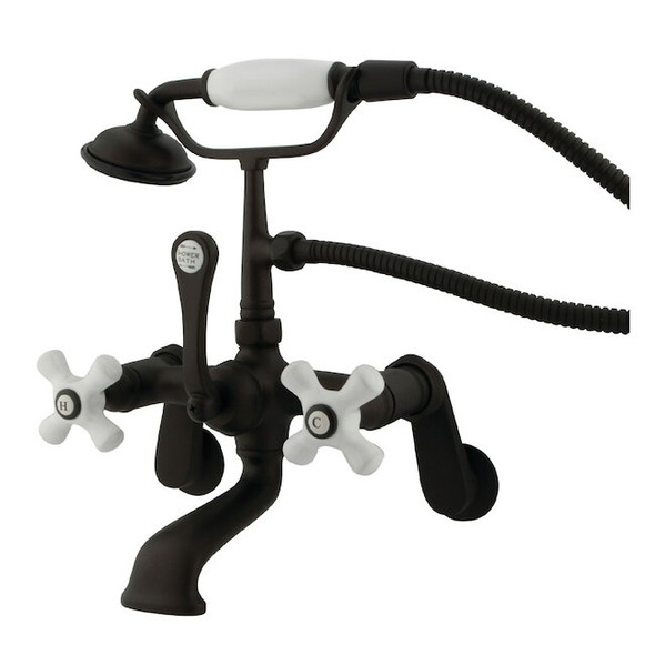 Wall-Mount Clawfoot Tub Faucet, Oil Rubbed Bronze, Tub Wall Mount