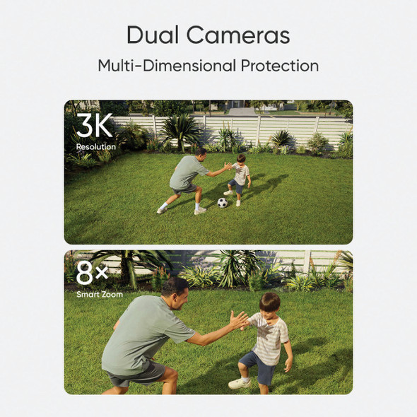 eufy E340 Wired Dual Camera with Floodlight T8425121 557329