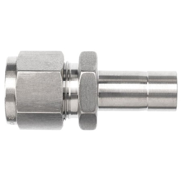 Brennan Industries Strt, SS, Comp. 1/2 in, Tube Stem 3/4 in N2406-08-08-SS