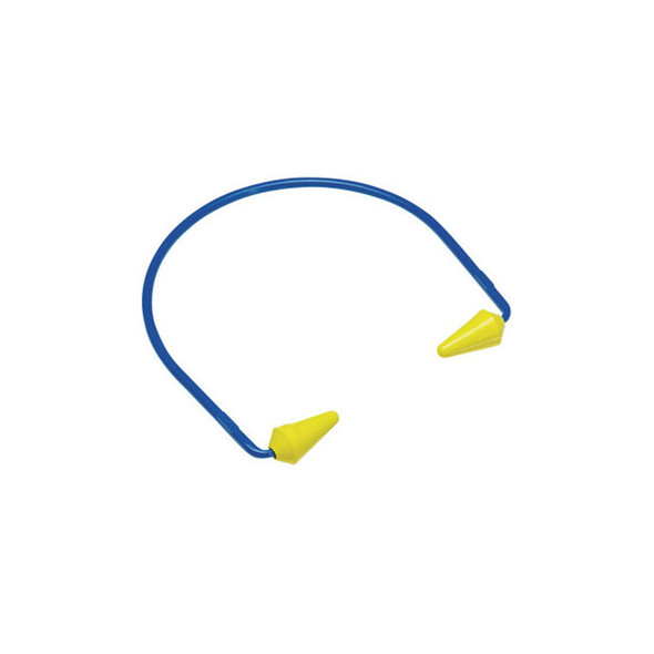 Caboflex Model 600 Hearing Protectors, ABS, PVC, Silicone, Yellow, Banded
