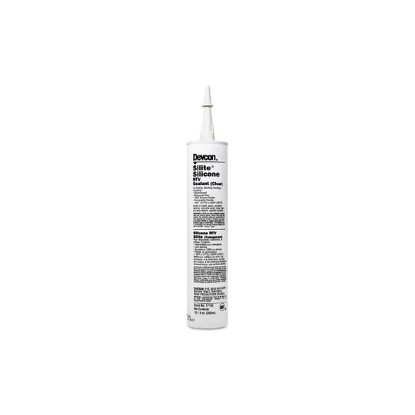 Silite® High Temp Silicone RTV Sealant, 10.3 oz, Cartridge, Clear
