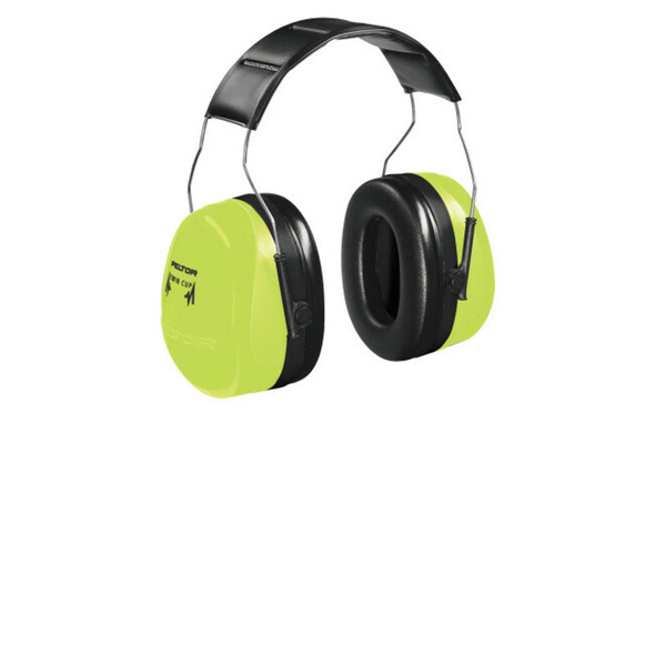 PELTOR™ Optime™ 105 Earmuff, 30 dB NRR, Hi-Viz Green, Over-the-Head