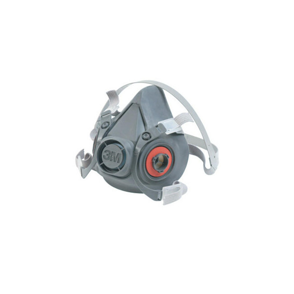 Half Facepiece Reusable Respirator 6000 Series, Large, Resist Gases, Vapors, Particulates, Adjustable Strap, TPE