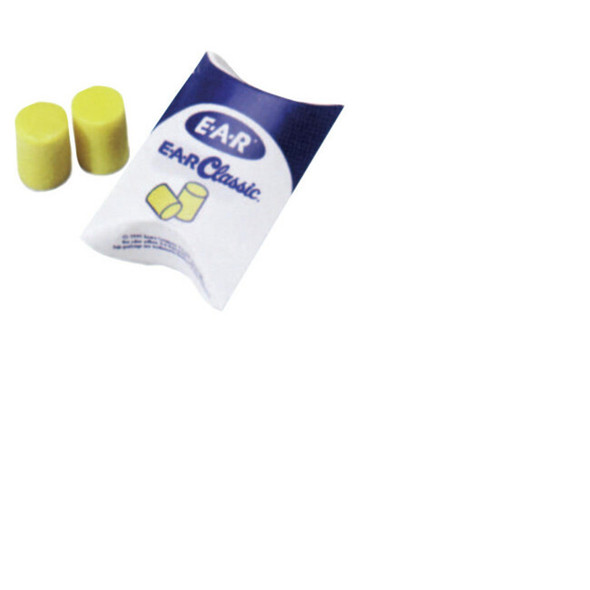 E-A-R™ Classic™ Foam Earplugs, PVC, Yellow, Uncorded, Pillow Pack