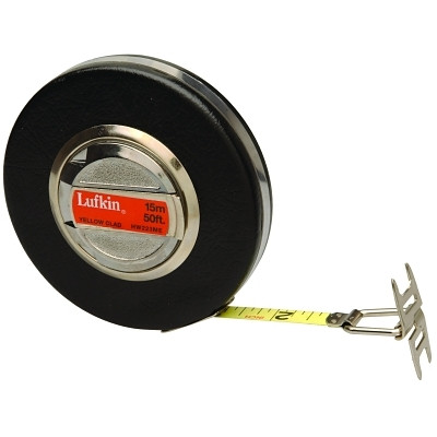 Banner Measuring Tapes, 3/8 in; 10 mm x 50 ft; 15 m, Inch/Metric