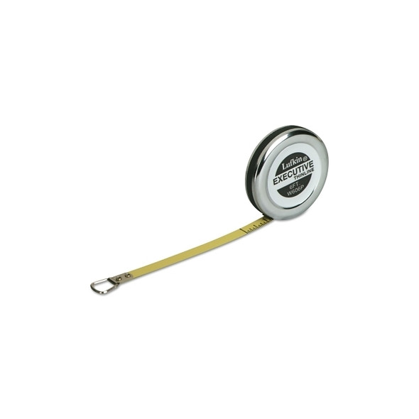 Executive® Diameter Pocket Measuring Tape, 6 mm x 2 m, SAE/Metric, Charcoal