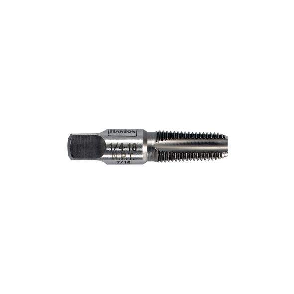 Taper Pipe Tap (HCS),  1/8 in-27 NPT, Taper Tap,  4 Flutes