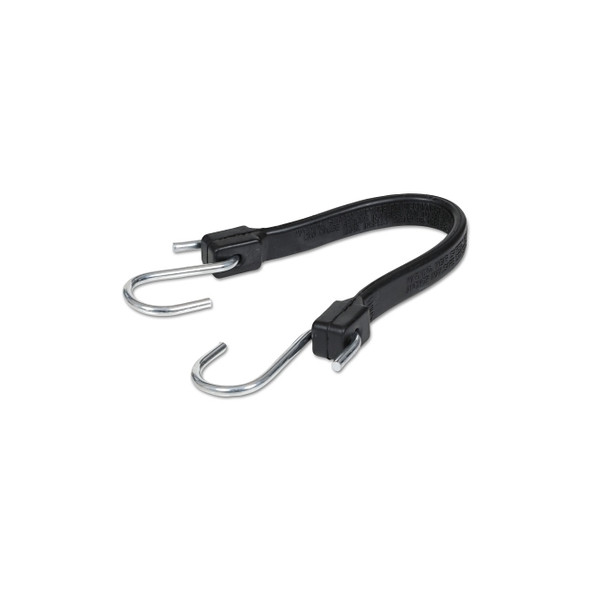 EPDM Rubber Strap, Zinc-Plated Steel Hooks, 14 in L