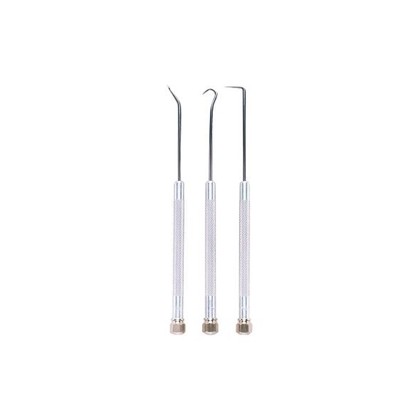 3-Piece Probe Sets, Knurled Handle, Heat-Treated High-Carbon Steel Tip