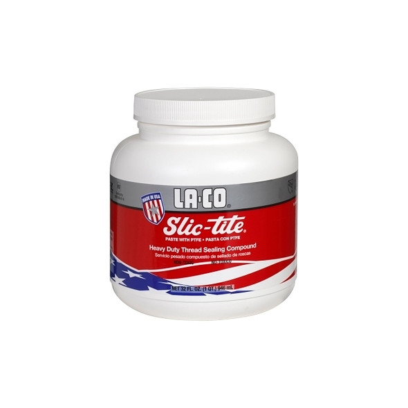 Slic-Tite® Paste Thread Sealant with PTFE, 32 oz, Jar, White