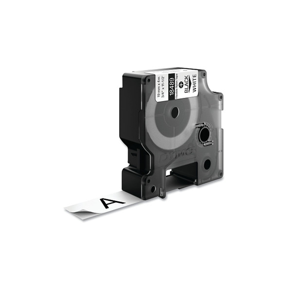 Industrial Rhino™ Flexible Nylon Label Cartridge, 3/4 in W x 11.5 ft L, Black Print on White Background Pack of 5