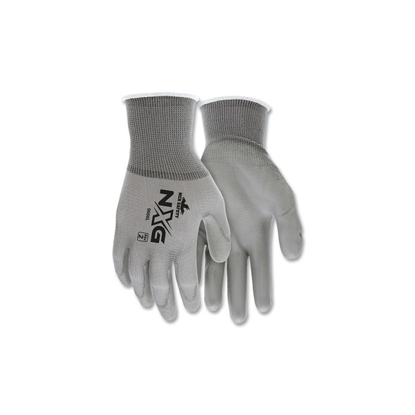 NXG® PU Coated Work Gloves, X-Large, Gray