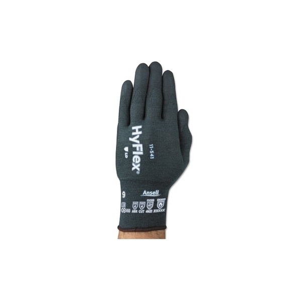 11-541 Nitrile Foam Palm Coated Gloves, Size 10, Gray Pack of 12