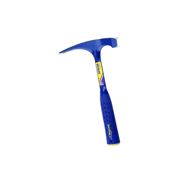 Big Face Bricklayer Hammers, 22 oz, 12 in, Steel Handle