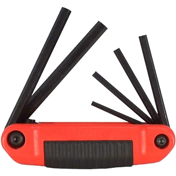 Ergo-Fold™ Hex Key Set, Hex Tip, Inch, 6 Pc