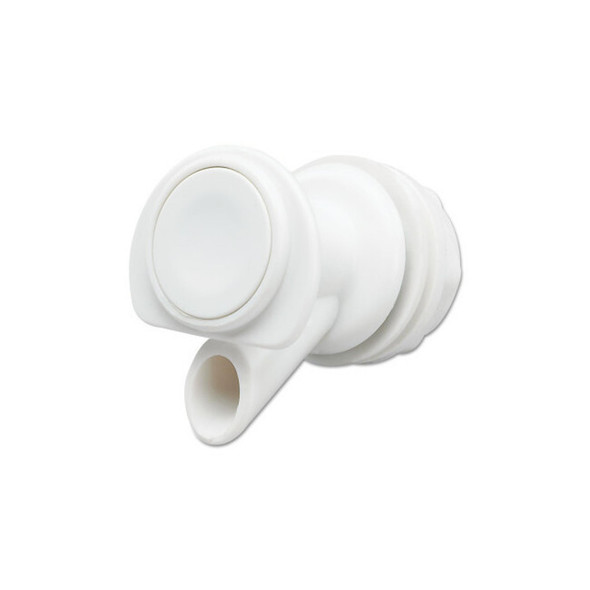 Spigot, 3.38 in L x 1.38 in W x 5.75 in H, White