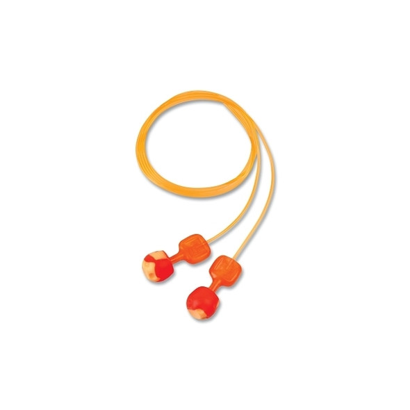 TrustFit™ Pod Earplugs, Foam, Orange, Corded