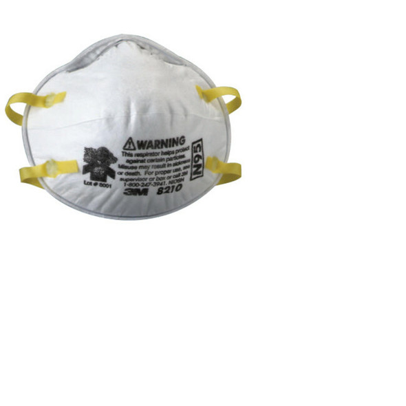N95 Particulate Respirator, Half Facepiece, Filter, One Size