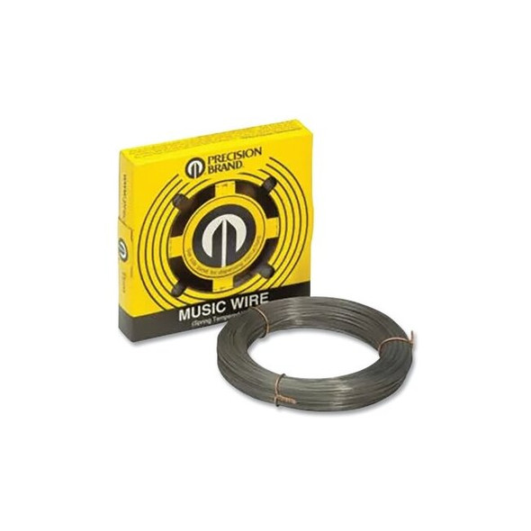 Music Wire, Round, 0.043 in Wire dia,  +/-0.0005 in, Approximate 203 ft per lb, 1 lb Coil