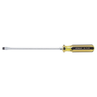 100 Plus Round Blade Standard Tip Screwdrivers, 3/8 in, 15 1/4 in Long