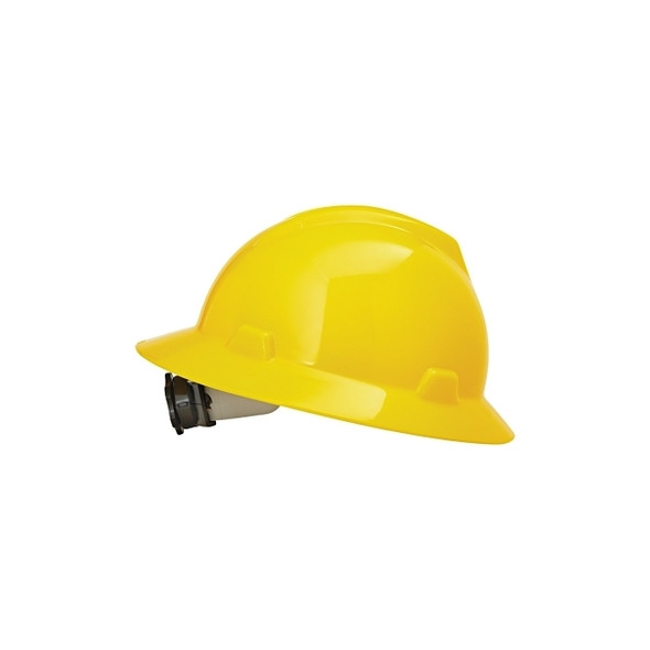 V-Gard® Protective Hats, Fas-Trac Ratchet, Hat, Yellow