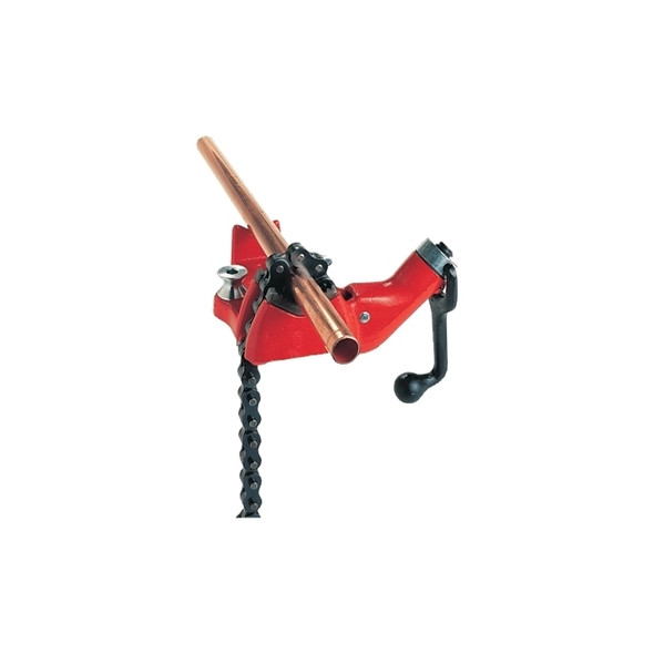 Top Screw Bench Chain Vise, BC810A, 1/2 in to 8 in Pipe Cap