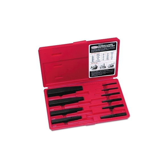 Extractor Set, 10 Pc, 1/8 in to 1 in dia