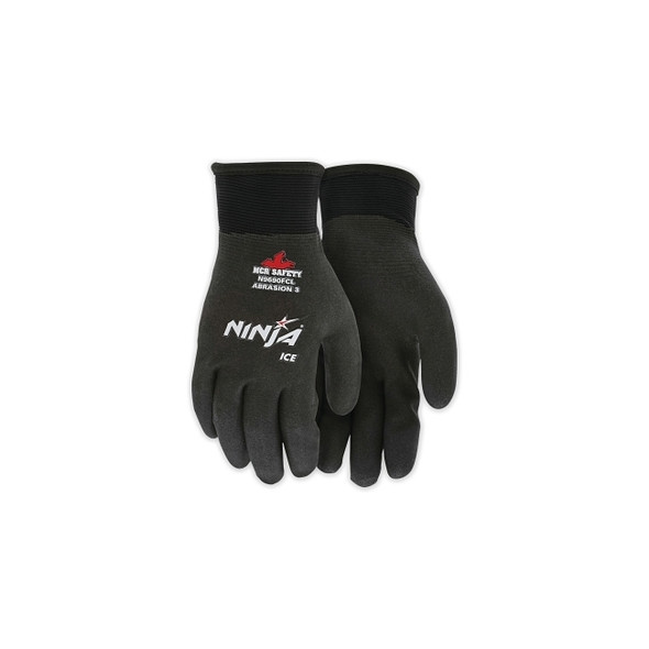 Ninja® Ice HPT® Fully Coated Insulated Work Gloves, Large, Black